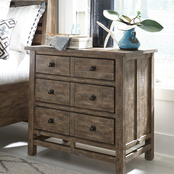 Bluff Heights Three Drawer Nightstand | Schneiderman's Furniture