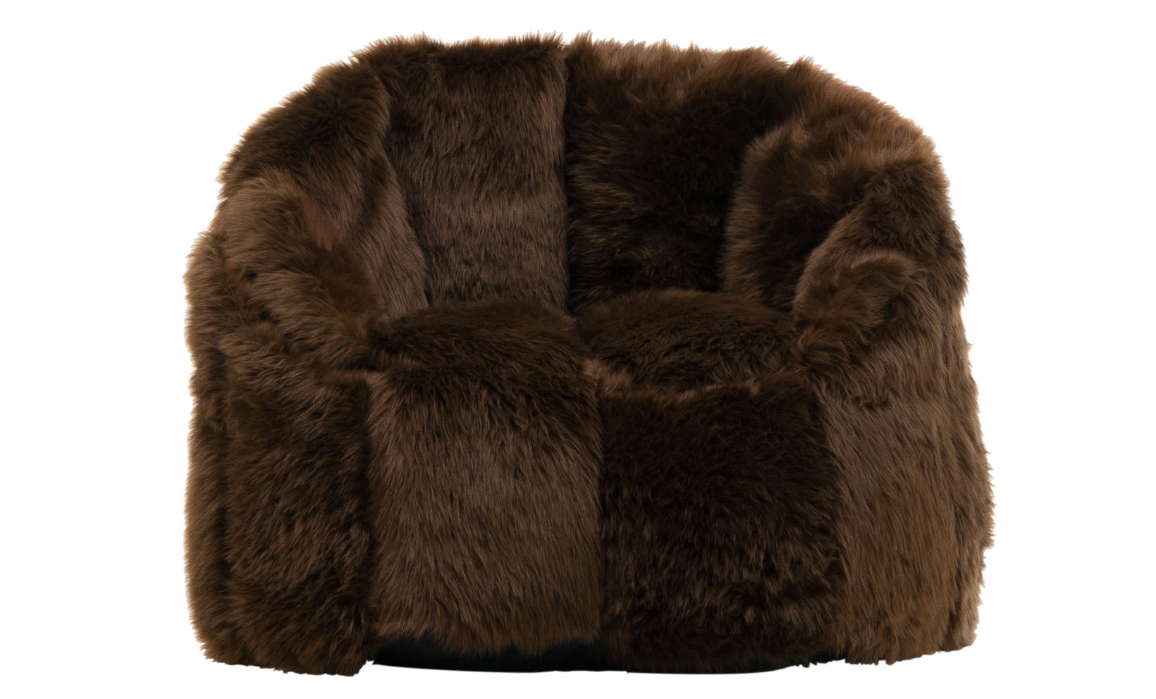 Milano Brown Fur Chair | Schneiderman's Furniture