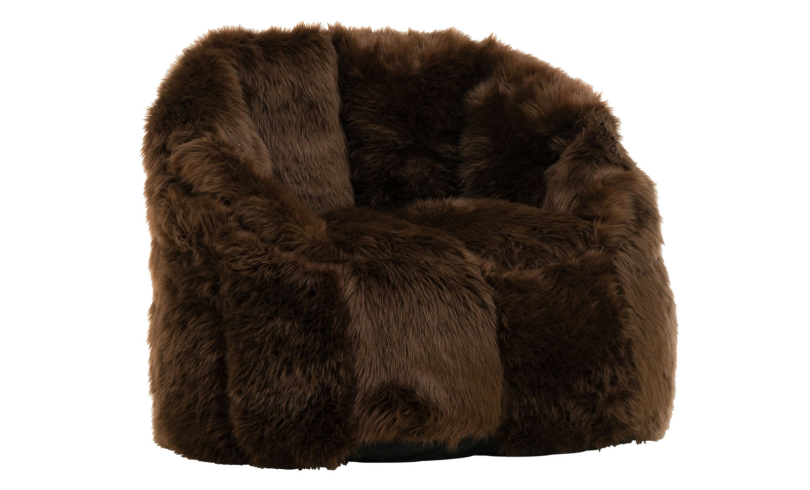 Milano Brown Fur Chair | Schneiderman's Furniture