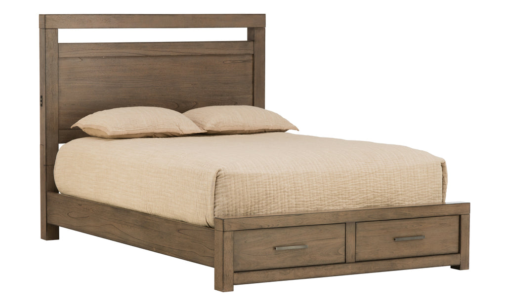 Modern Loft Panel Storage Bed | Schneiderman's Furniture