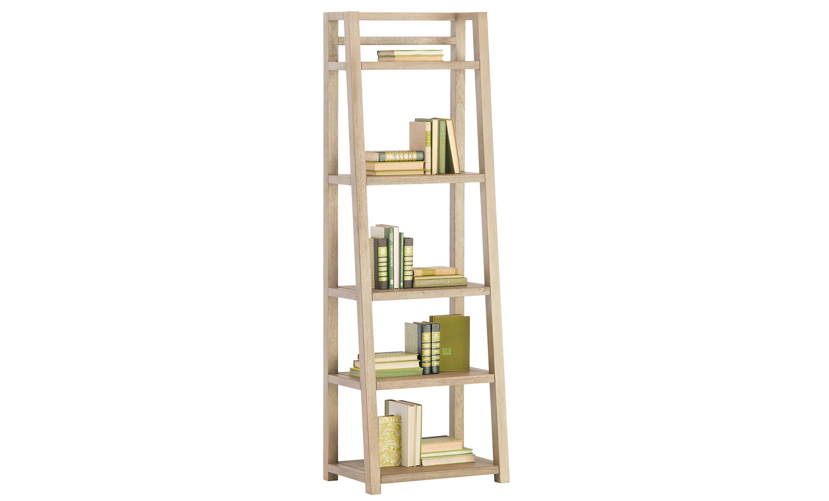 Perspectives Sun-Drenched Leaning Bookcase